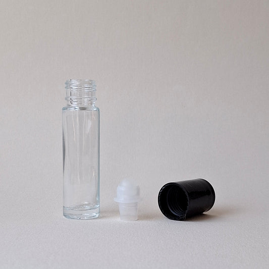 Clear Glass Roll-On Bottle